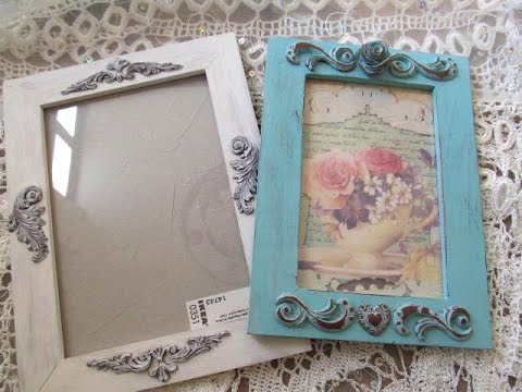 how to make photo frame with clay